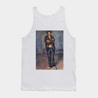 Peasant Standing with Arms Crossed by Paul Cezanne Tank Top